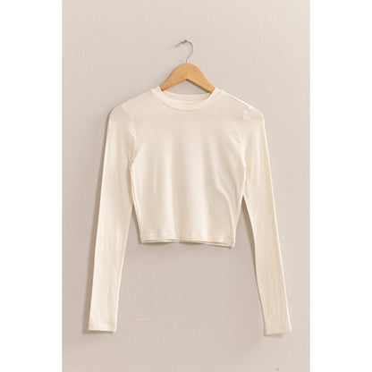 Cropped Long Sleeve Tee